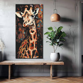 Paint by Numbers Giraffe Painting